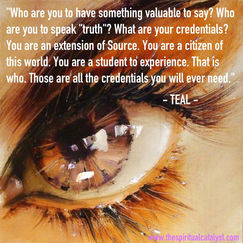 Who are you to say? Quote | Teal's Blog