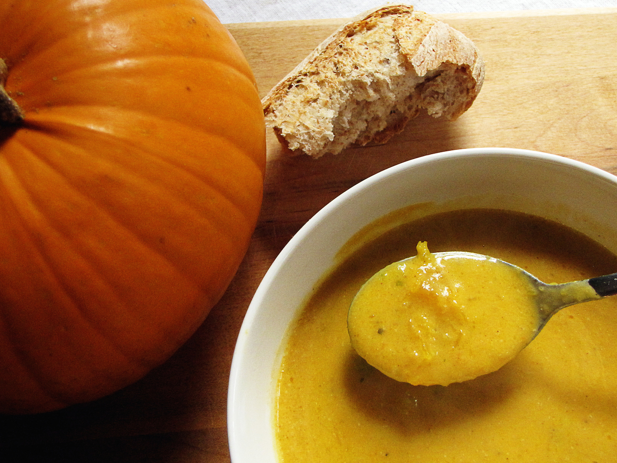 simple fall time pumpkin soup